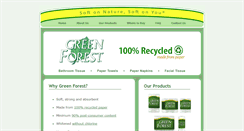 Desktop Screenshot of greenforestpaper.com